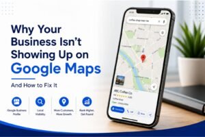 Google Map showing business ranking in Google
